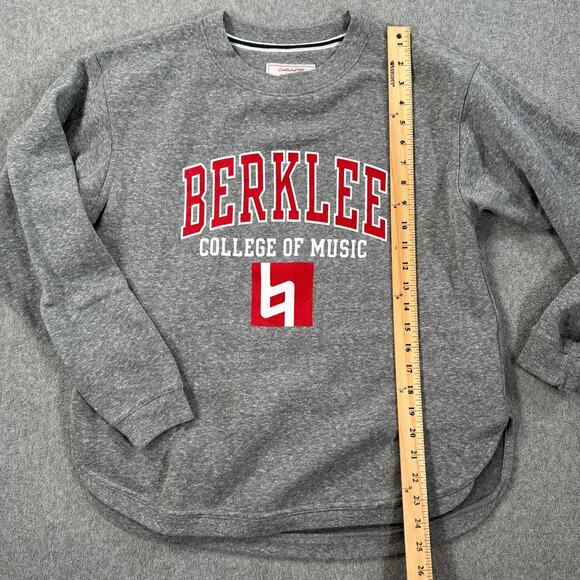 Berklee College of Music League Pullover Sweatshirt Size Small Gray Crew Neck - Picture 6 of 9